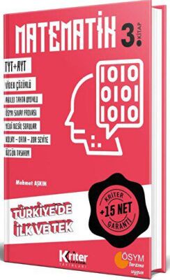 Kriter Akademi TYT AYT 15 Net Garantili Matematik 3. Kitap - 1