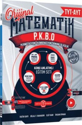 TYT AYT Matematik Permütasyon Kombinasyon Binom Olasılık Konu Anlatımlı Eğitim Seti - 1