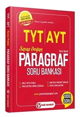 Veri Yayınevi TYT AYT Paragraf Soru Bankası - 1
