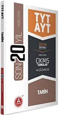 A Yayınları TYT AYT Tarih Son 20 Yıl Konu Konu Çıkmış Sorular - 1