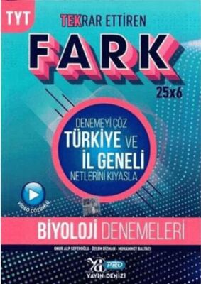 Yayın Denizi Yayınları TYT Biyoloji Fark Tekrar Ettiren Denemeleri - 1