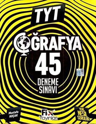 Fix Yayınları 2023 TYT Coğrafya 45 Denemeleri - 1