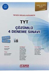 Esen Yayınları TYT Çözümlü 4 Deneme Sınavı - Mavi Seri - Esen Yayınları