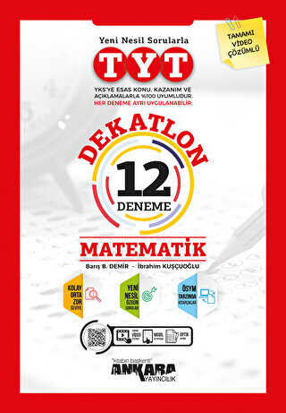 Ankara Yayıncılık TYT Matematik Dekatlon 12 Deneme