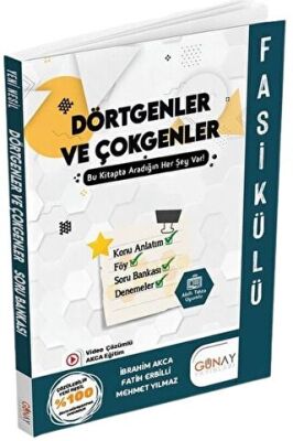Günay Yayınları TYT Dörtgenler ve Çokgenler Fasikülü - 1