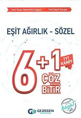 TYT Eşit Ağırlık - Sözel 6+1 Çöz Bir Haftada Bitir - 2