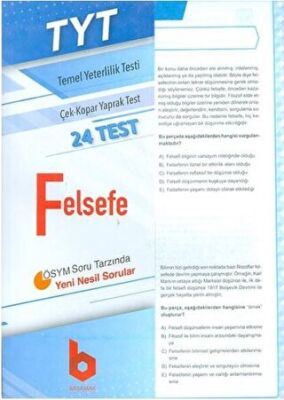 TYT Felsefe Çek - Kopar Yaprak Test kapağı