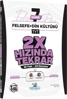 TYT Felsefe ve Din Kültürü Ders Platosu 7 Günde 2X Hızında Tekrar Deneme - 1