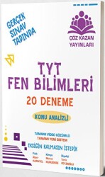 Çöz Kazan Yayınları TYT Fen Bilimleri 20 Analizli Deneme - Çöz Kazan Yayınları