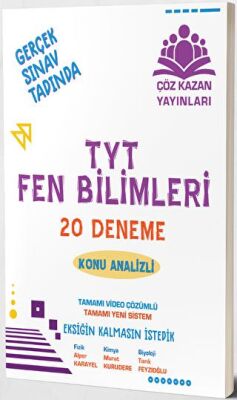 Çöz Kazan Yayınları TYT Fen Bilimleri 20 Analizli Deneme - 1