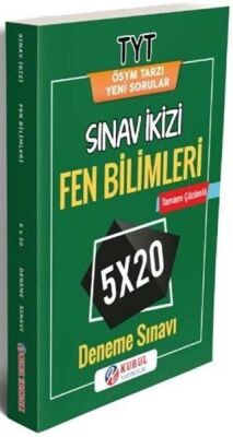 Kurul Yayıncılık TYT Fen Bilimleri Sınav ikizi Tamamı Çözümlü 5x20 Deneme Sınavı - 1