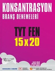 Hocalara Geldik TYT Fen 15×20 Konsantrasyon Branş Denemeleri - Hocalara Geldik
