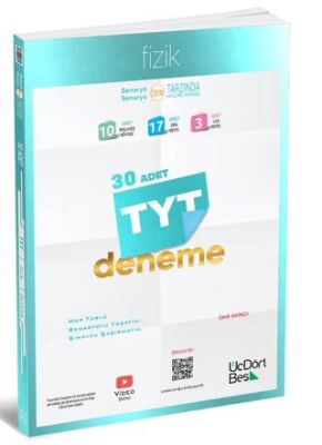 Üç Dört Beş Yayınları TYT Fizik 30 Deneme - 1