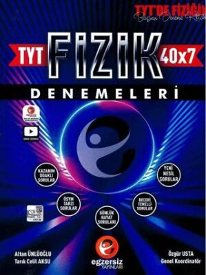 TYT Fizik 40X7 Denemeleri - 1