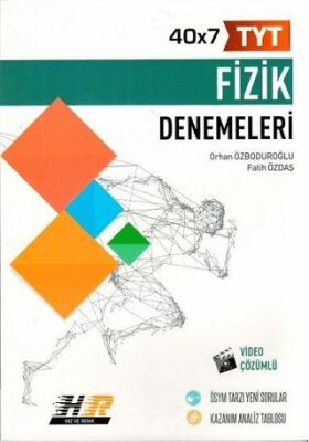 Hız ve Renk Yayınları YKS TYT Fizik 40x7 Denemeleri - 1