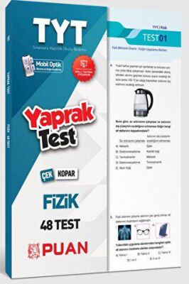 Puan Yayınları TYT Fizik Çek Kopart Akıllı Test - 1