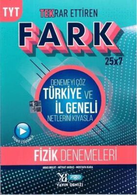 Yayın Denizi Yayınları TYT Fizik Fark Tekrar Ettiren Denemeleri - 1