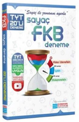 Evrensel İletişim Yayınları TYT Fizik Kimya Biyoloji FKB Sayaç Video Çözümlü 20`li Deneme - 1