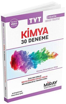 Miray Yayınları TYT Kimya 30 Deneme Pratik Konu Özetiyle Birlikte Tamamı Video Çözümlü - 1