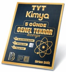 TYT Kimya 5 Günde Genel Tekrar Kampı - Benim Hocam Yayınları