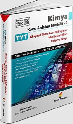 TYT Kimya Konu Anlatım Modülü - 2 Kimyasal Türler Arası Etkileşimler-Maddenin Halleri-Doğa ve Kimya kapağı