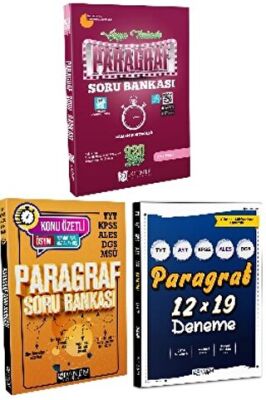 Panem Yayınları TYT KPSS ALES DGS MSÜ Paragraf Soru Bankası + Konu Özetli Paragraf Soru Bankası + Paragraf 12x19 Deneme - 1