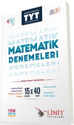 TYT Kronometre Matematik 15x40 Denemeleri - Limit Yayınları