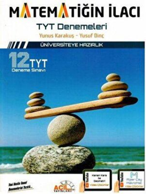 Acil Yayınları YKS TYT Matematiğin İlacı 12 Deneme - 1