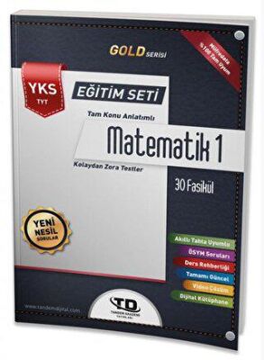 Tandem Akademi Gold Serisi Matematik 1 YKS TYT 30 Fasikül kapağı