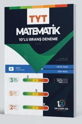 On Çarpı On Yayınları TYT Matematik 10`lu Deneme - 1