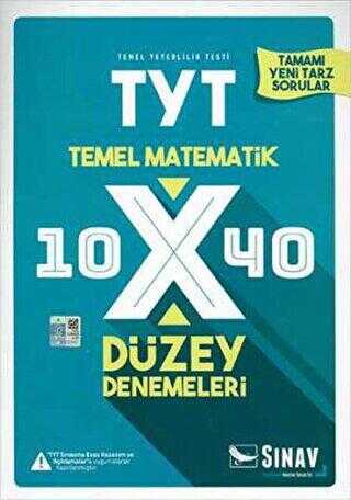 Sınav Yayınları TYT Matematik 10x40 Düzey Denemeleri