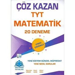 Çöz Kazan Yayınları Çöz Kazan TYT Matematik 20 Deneme - Çöz Kazan Yayınları