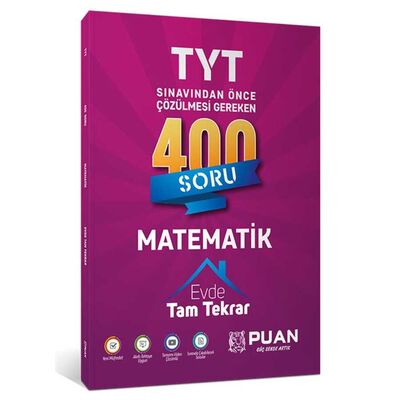 Puan Akademi Yayınları TYT Matematik 400 Soru Tam Tekrar - 1