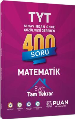 Puan Yayınları TYT Matematik 400 Soru Tam Tekrar - 1