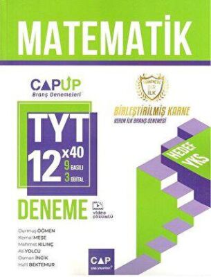 Çap Yayınları TYT Matematik 9 x 3 Up Deneme - 1