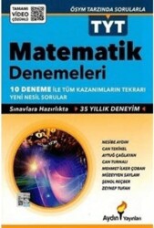 Aydın Yayınları TYT Matematik Denemeleri Tamamı Video Çözümlü - Aydın Yayınları