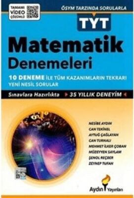 Aydın Yayınları TYT Matematik Denemeleri Tamamı Video Çözümlü - 1