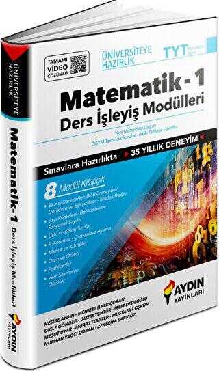 Aydın Yayınları Üniversiteye Hazırlık Matematik Ders İşleyiş Modülleri 1. Kitap