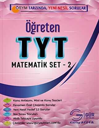 Gür Yayınları Öğreten TYT Matematik Set - 2