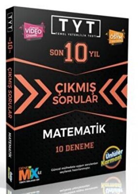 YKS TYT Matematik Son 10 Yıl Çıkmış Sorular 10 Deneme - 1