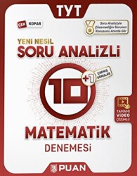 Puan Yayınları TYT Soru Analizli 10+1 Matematik Denemesi - Puan Yayınları