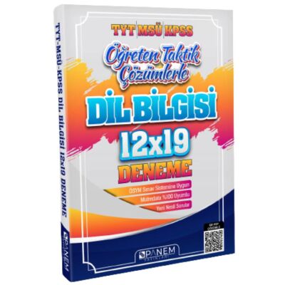 TYT MSÜ KPSS Dil Bilgisi 12x19 Deneme - 1