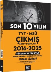 TYT MSÜ Son 10 Yılın Çıkmış Soruları - Çap Yayınları