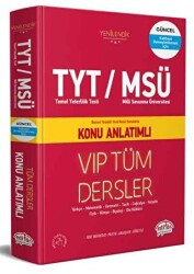 TYT MSÜ Tüm Dersler Konu Anlatımlı - Editör Yayınevi