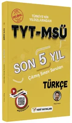 Veri Yayınları TYT MSÜ Türkçe Son 5 Yıl Çıkmış Sınav Soruları - 1