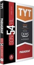 A Yayınları TYT Paragraf Son 54 Yıl Konu Konu Çıkmış Sorular - A Yayınları