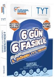 Kurumsal Deneme Yayınları TYT Sayısal 6 Gün 6 Fasikül Yarıyıl Genel Tekrar Kamp Kitabı - Kurumsal Deneme Yayınları