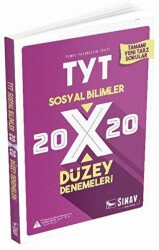 Sınav Yayınları 2019 TYT Sosyal Bilimler 20x20 Düzey Denemeleri - Sınav Yayınları