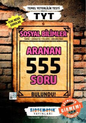 Sistematik Yayınları TYT Sosyal Bilimler Aranan 555 Soru - 1