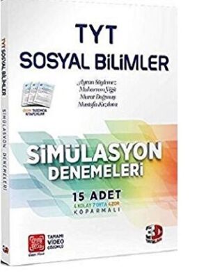 3D Yayınları TYT Sosyal Bilimler Simülasyon Denemeleri 15`li - 1